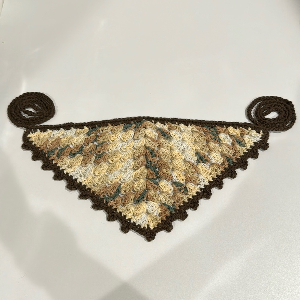 Crochet Handmade Triangle Bandana
